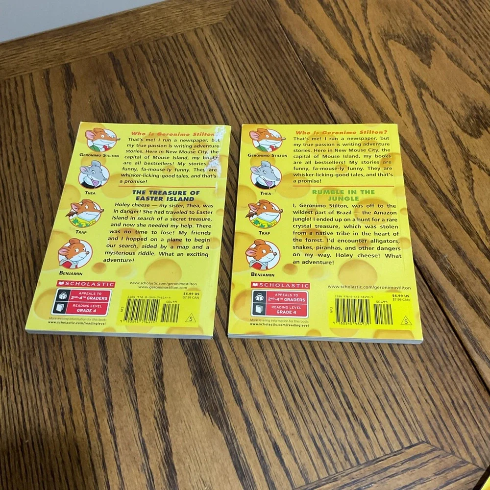 6 Scholastic Geronimo Stilton Adventure Chapter Books 📚